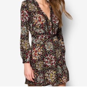 Topshop Floral Mini Dress Size 4